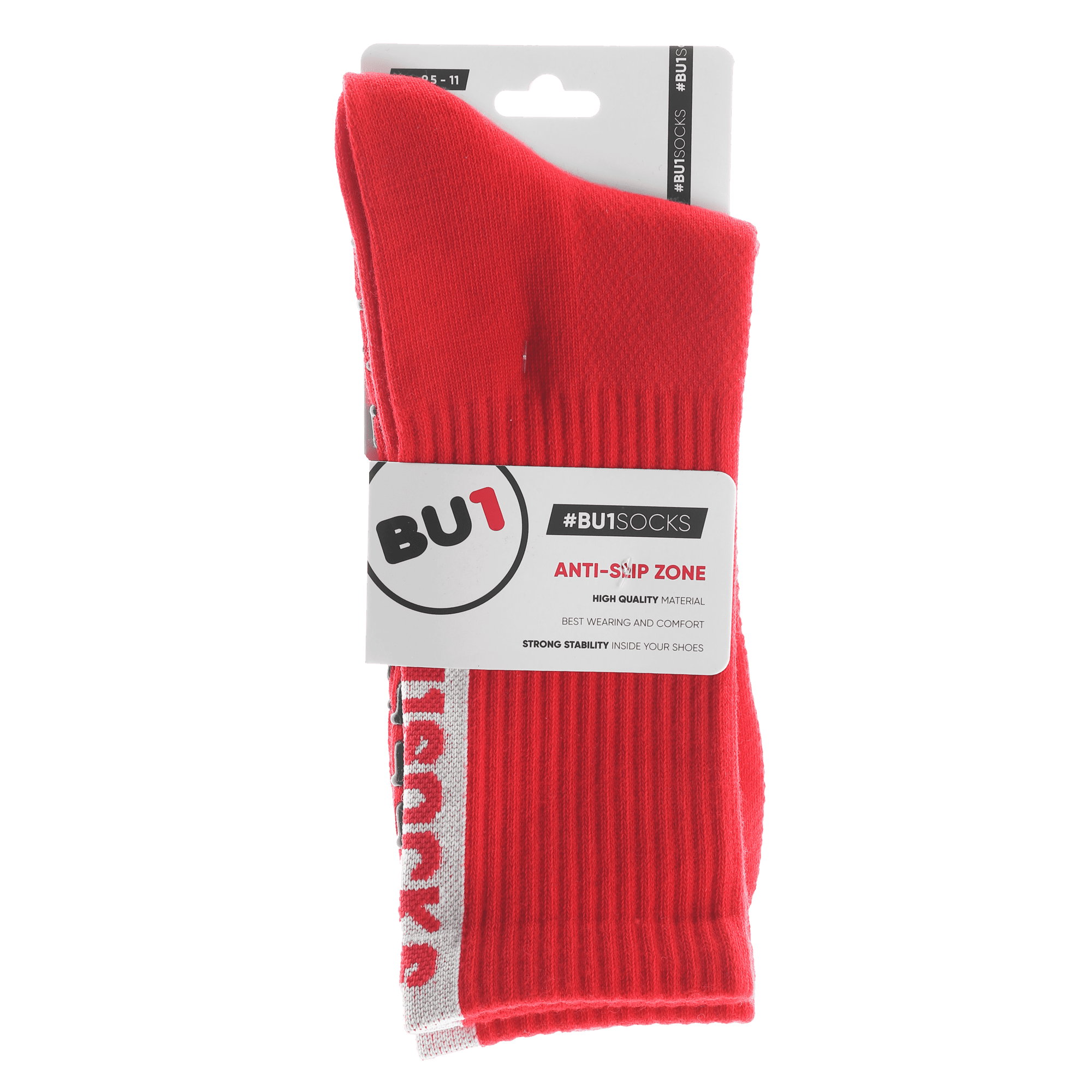 BU1 protišmykové ponožky červené - silikón