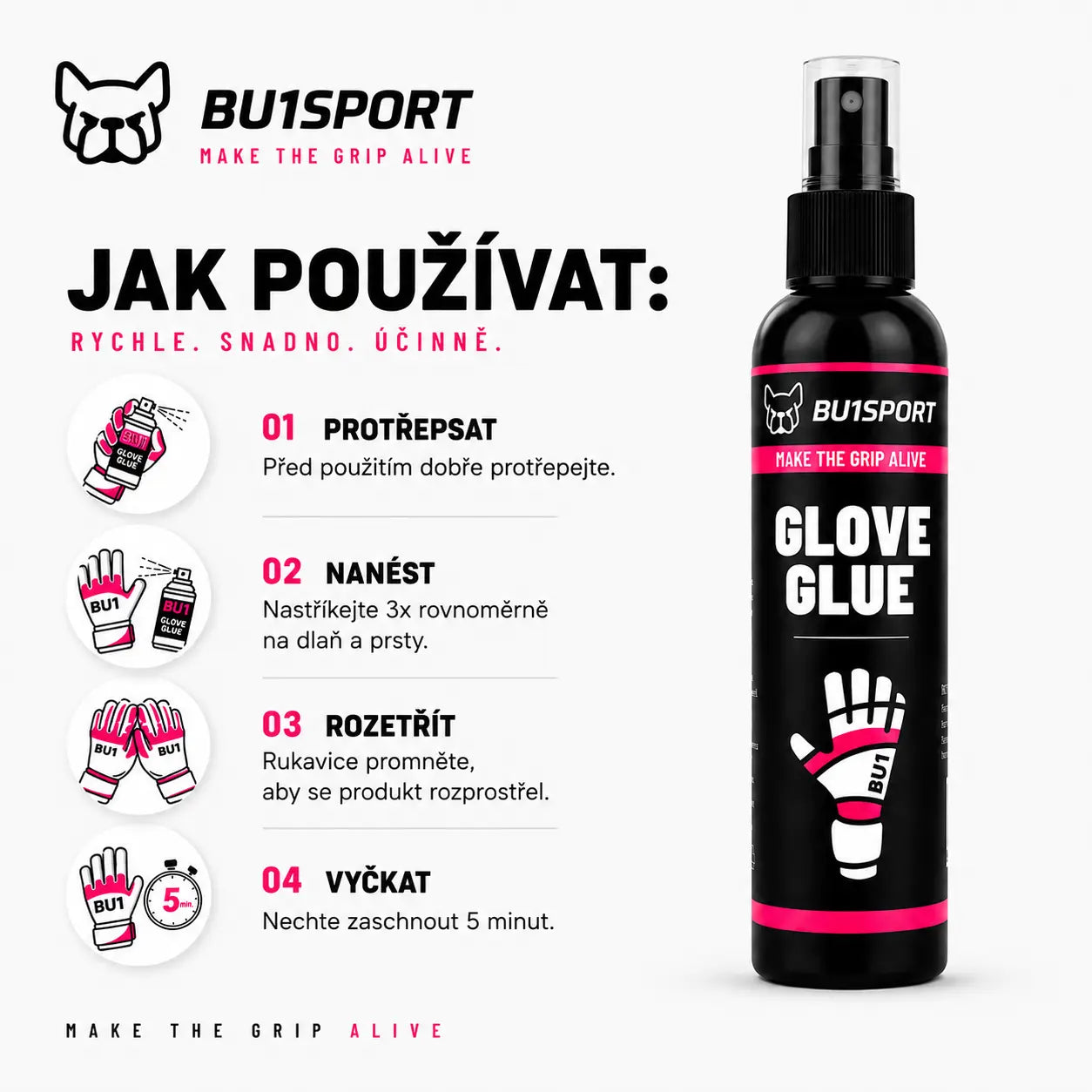 Jak používat sprej na rukavice - návod